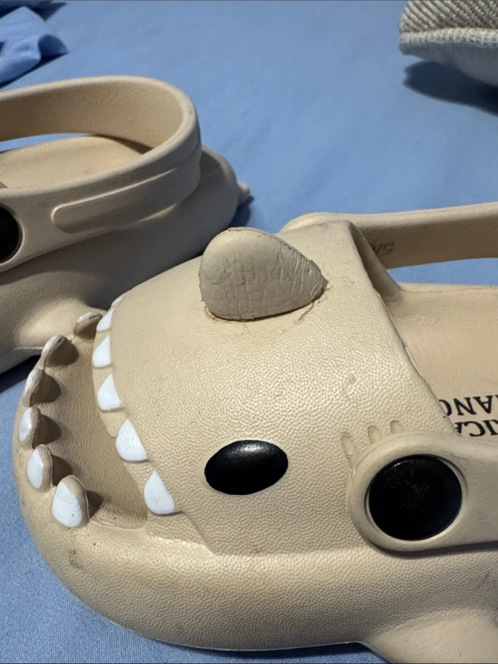 American Exchange Beige Shark Clog Sandals for Kids